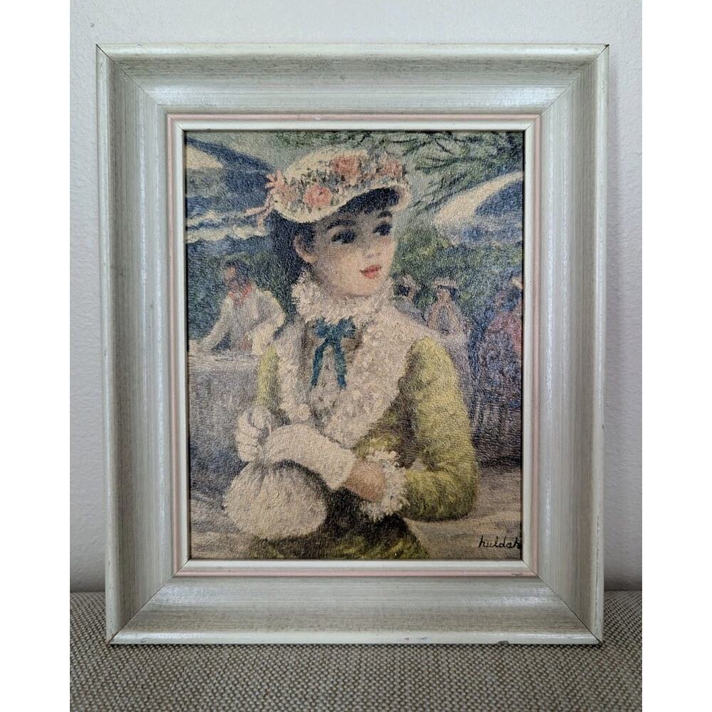 Vintage 1950’s Signed Lithograph Print Cherry Jeffe Huldah “Tavern On The Green”